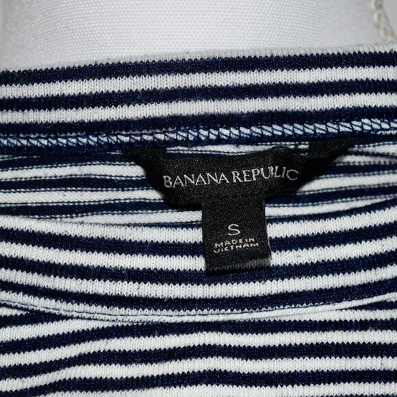 Banana Republic Fabletics Black & White Striped Seamless Long Sleeve Tee S - Picture 5 of 5